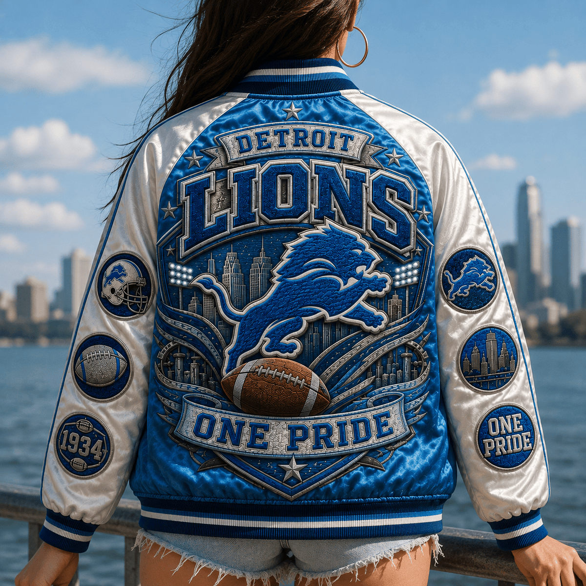PREMIUM DTL SATIN BASEBALL JACKET PDL