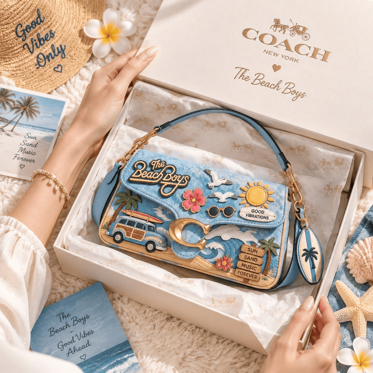 Premium TBT Coach Shoulder Cross With Charm NPL