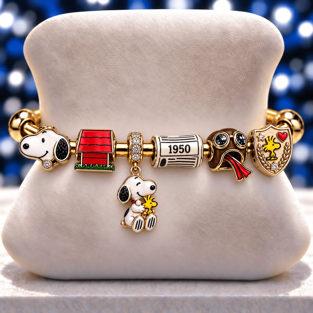 SPNY Silver Charm Bracelet Set NTVA