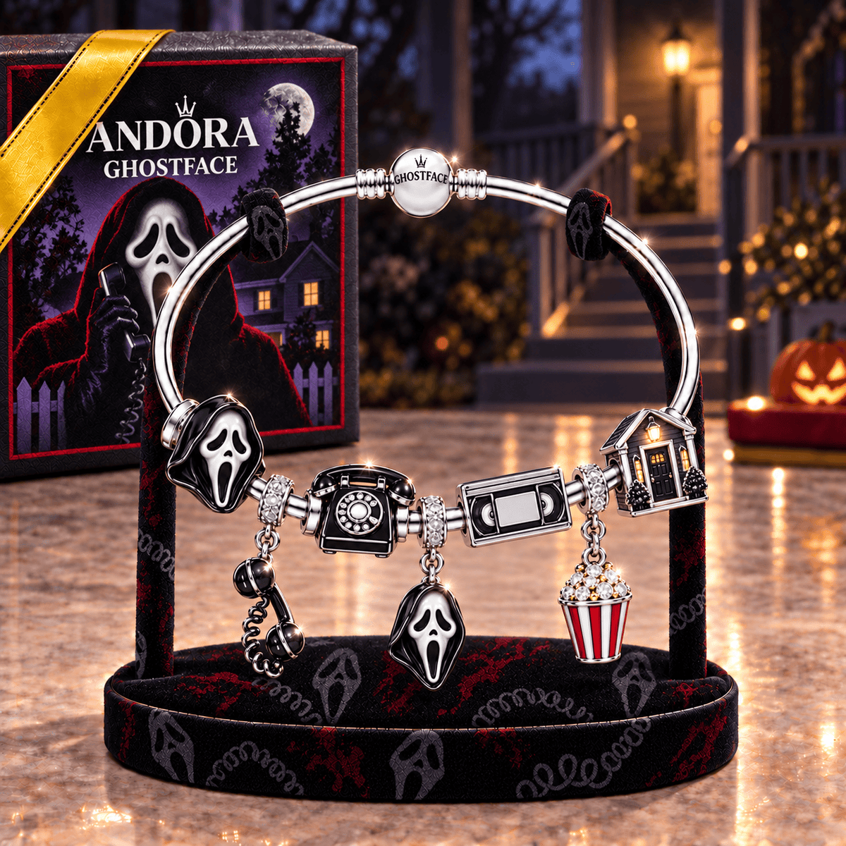 GSF Sliver Charm Bracelet Set TMH