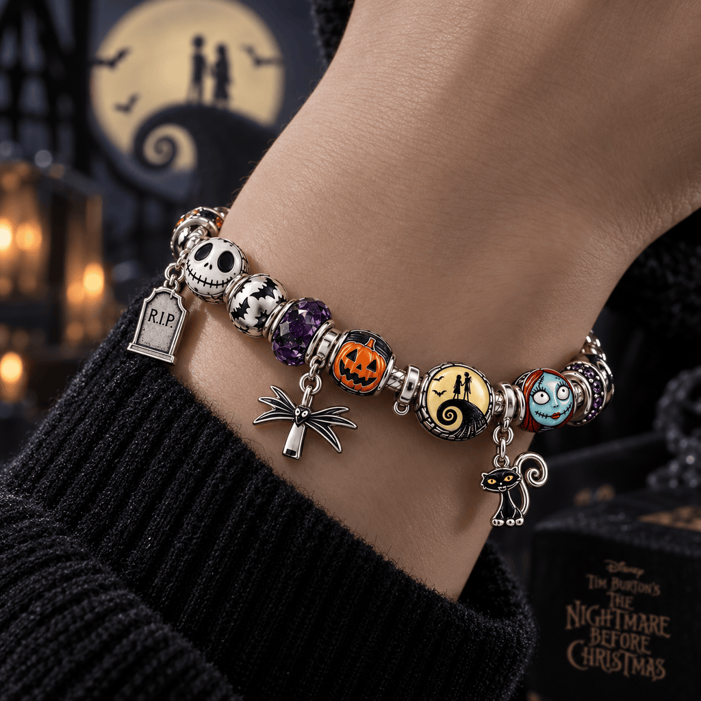 TNBC Silver Charm Bracelet Set TTTT